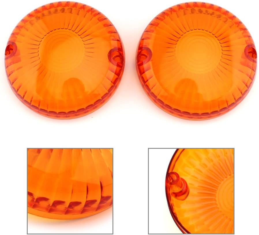 GZYF 2 piezas ámbar de luz de señal de giro cubierta indicador cubiertas biseles reemplazo para Yamaha V Star 650 1100 Royal Star Vmax Maxim Virago