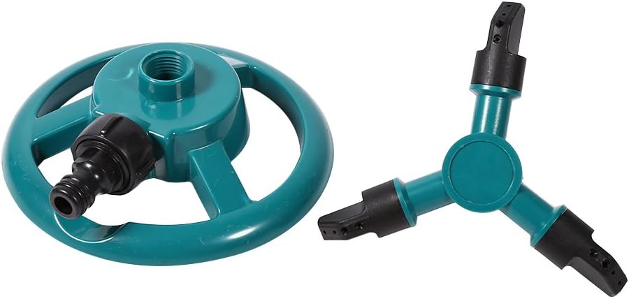 Rociadores para patio,Rociador,Aspersor de agua para césped,Aspersor de riego giratorio de 360 para jardín, sistema de riego de manguera de tubo de