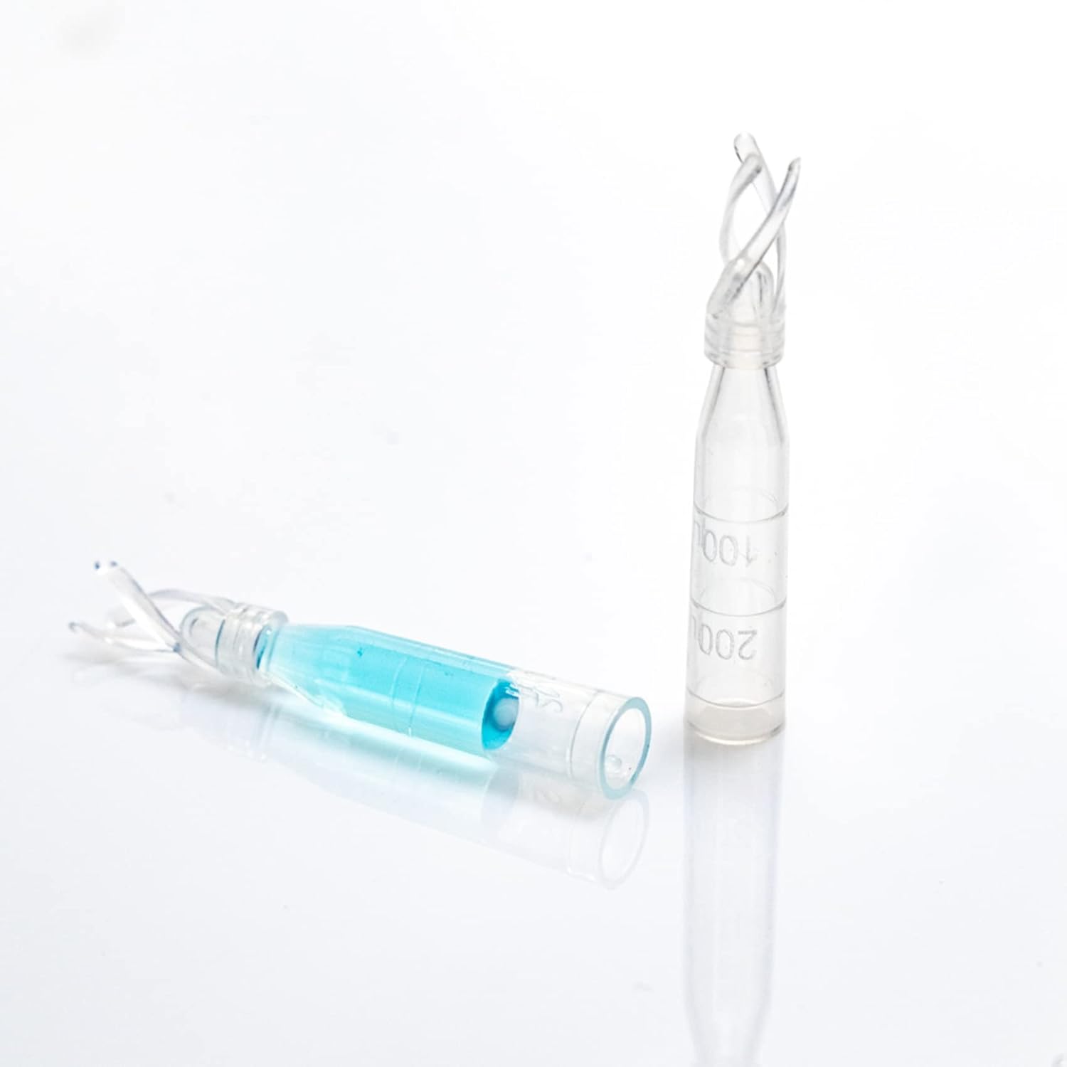 Insertos de polipropileno microvolumen 340ul base cónica con Polyspring HPLC GC Vial PP Inserto para muestra sensible a PH, paquete de 100