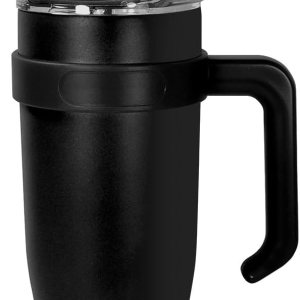 AGH Vaso de 40 onzas con asa y pajilla, doble pared aislada al vacío, botella de agua reutilizable de acero inoxidable, taza de viaje, taza de café AGH Vaso de 40 onzas con asa y pajilla, doble pared aislada al vacío, botella de agua reutilizable de acero inoxidable, taza de viaje, taza de café