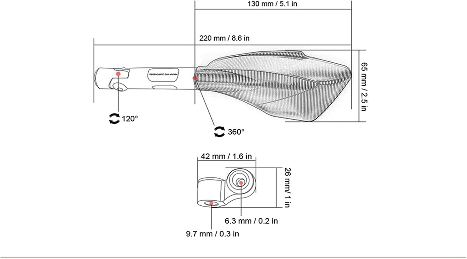 Espejo M8 M10 Aluminio CNC Motocicleta Retrovisor Espejo Lateral Para Kawasaki VERSYS 650 ER6N Er6f Ninja 300 250r Z750 Z800 Z900 (Color Azul,
