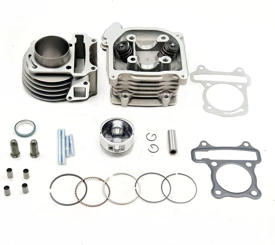 ZTDZZH 1.969 in Bore Cilindro Kit para GY6 50cc a 100cc Motor con 2.520 in Válvulas Scooter Taotao Kazuma ATV Ciclomotor