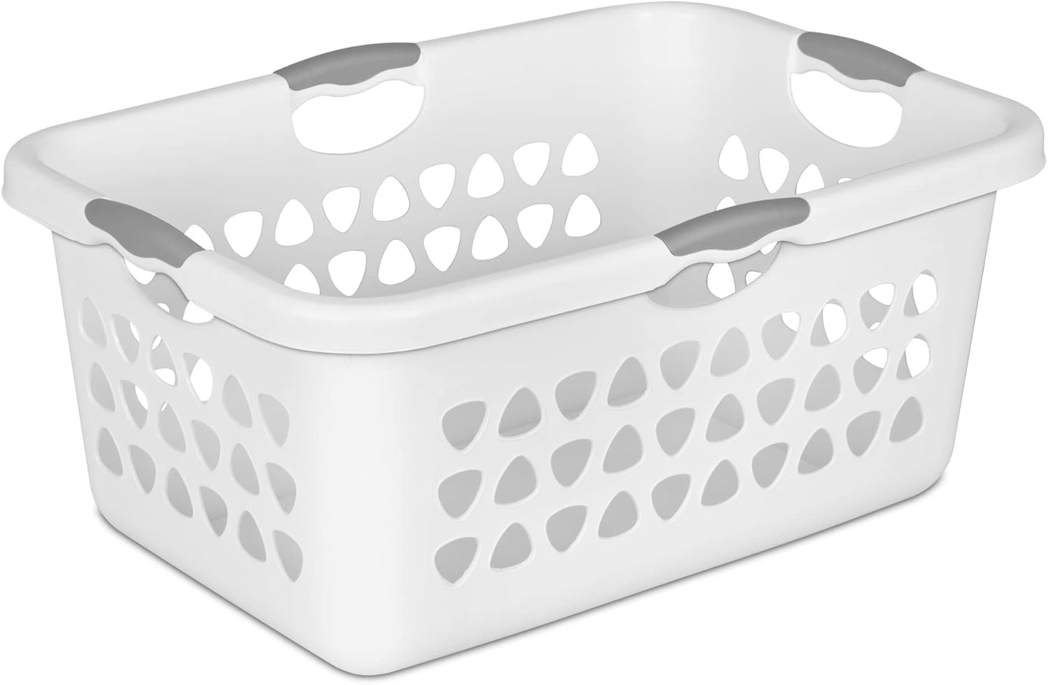 Bushel Ultra – Cesta para ropa sucia (plástico, 4 unidades), color blanco