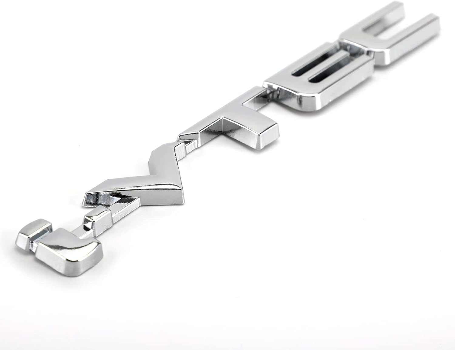 Pegatinas de metal 3D i-VTEC para maletero trasero Turbo Fender Emblema Calcomanías de plata