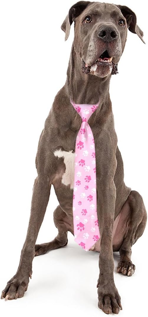 PET SHOW Paquete de 10 corbatas para perros de razas grandes, XL, ajustables, para vacaciones, cumpleaños, accesorios de aseo para el cuello,
