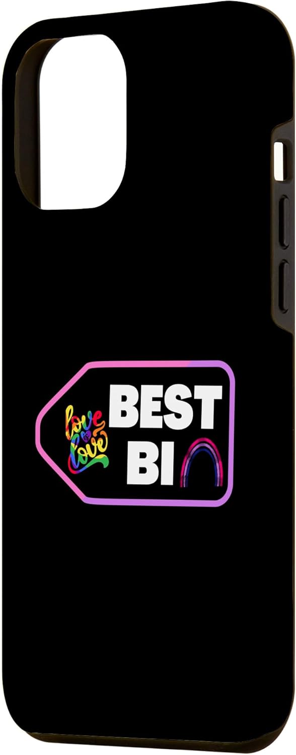 iPhone 13 Pro Max Love Best Bi LGBTQ Gay Pride Rainbow Design Case