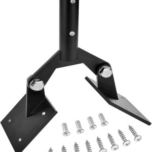 1 juego de veleta ajustable Ridge Vent montaje de techo, montaje de paletas de acero para cúpula con soportes de montaje extensión negro 1 juego de veleta ajustable Ridge Vent montaje de techo, montaje de paletas de acero para cúpula con soportes de montaje extensión negro