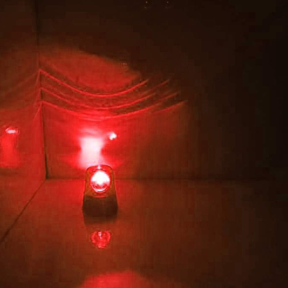 EKDJKK Lámpara de fiesta intermitente roja giratoria de 3 pulgadas, luz estroboscópica de DJ, luces de advertencia de seguridad intermitentes de 360