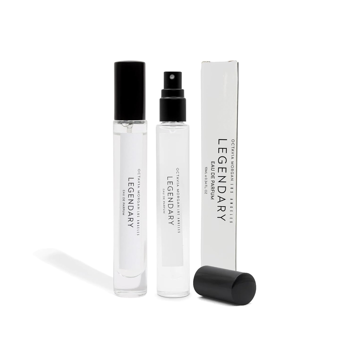 OCTAVIA MORGAN Los Angeles Legendary Eau De Parfum Spray  Fragancia Woody Spicy Clean de larga duración  Fragancia para hombres y mujeres, 0.3 fl oz