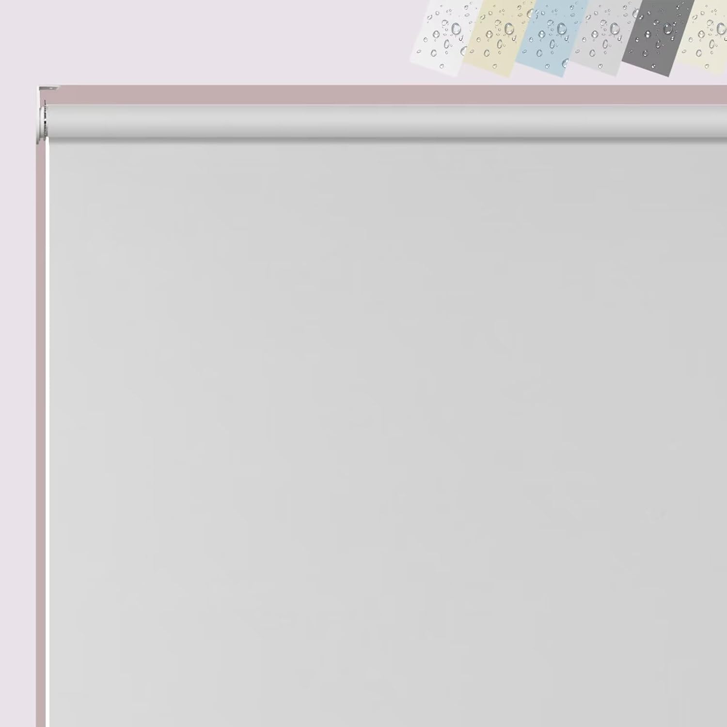 Persianas enrollables opacas para ventanas interiores, impermeables, para el hogar, ducha, oficina, privacidad, con cable francés, persianas para