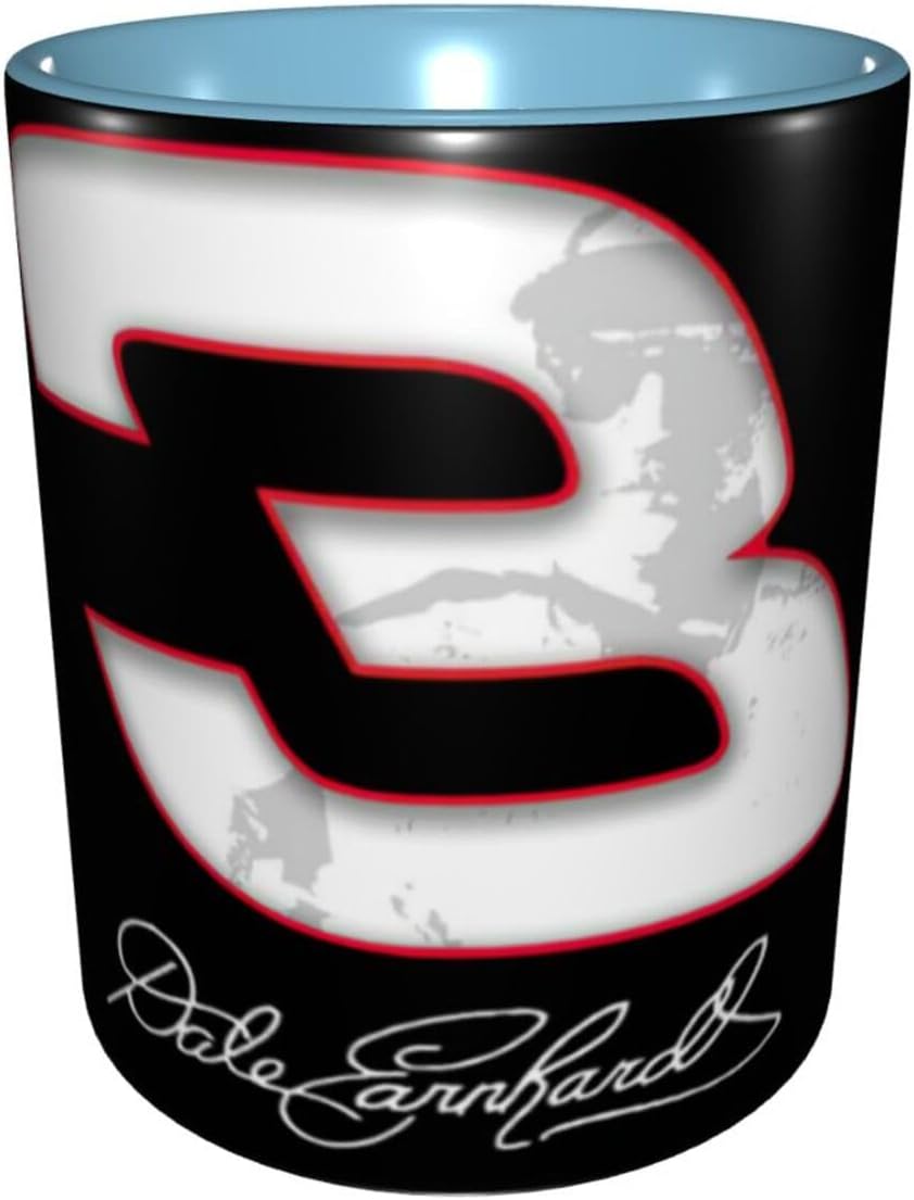 Dale Racer Earnhardt Racing Champion – Tazas de café de cerámica con logotipo para oficina, hogar, regalo, té, bebidas calientes, 12 onzas