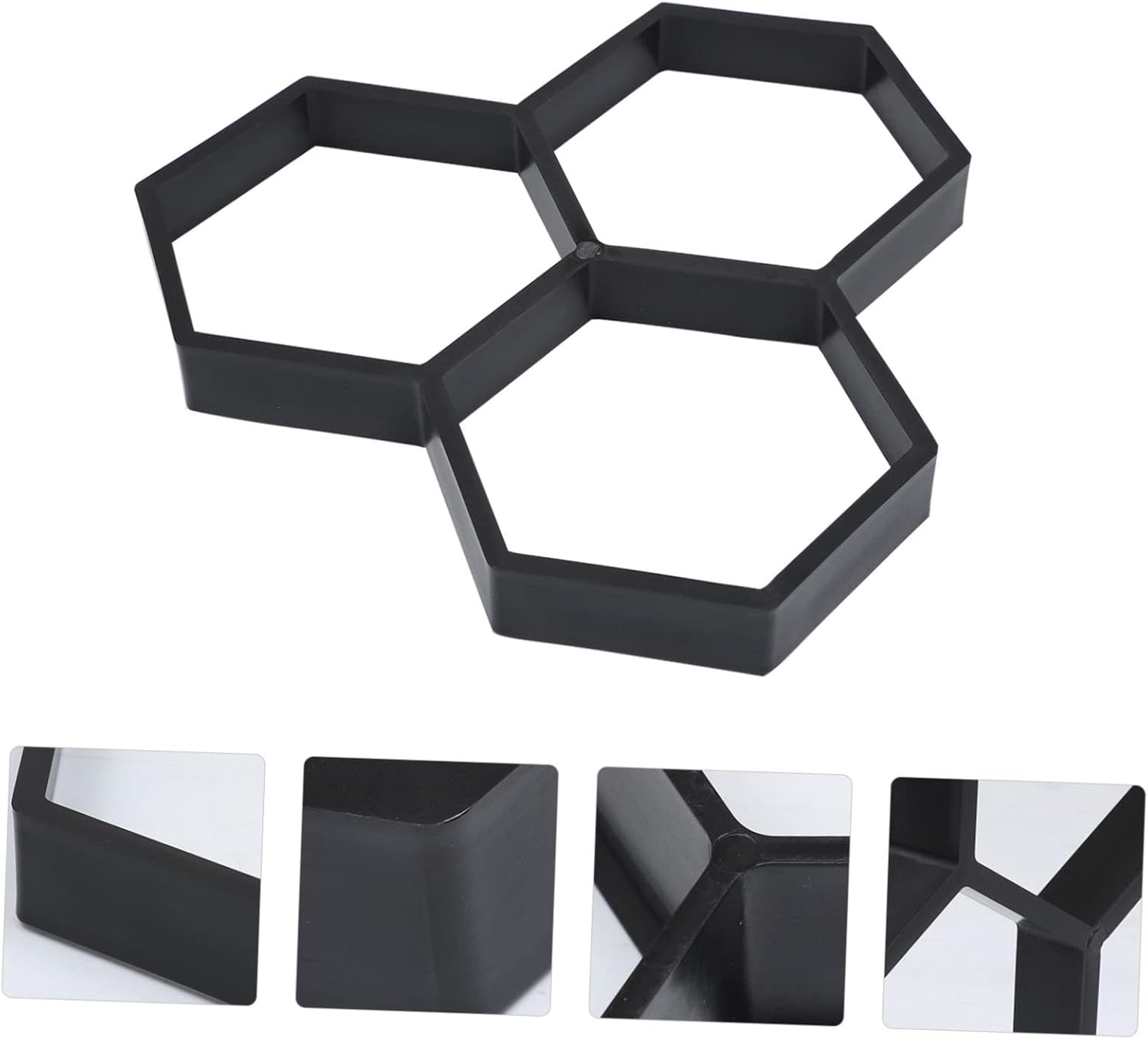 Yardwe Molde de pavimentación de bricolaje moldes de piedra escalonada de hormigón Molde de pavimentación Patio Jardín Suelo al aire libre DIY Maker