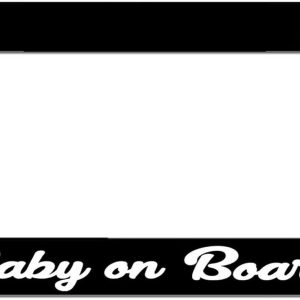 License Plate Holder for Baby on Board Safety First Funny Minivan SUV License Plate Frame Style-VGTRK985-366 License Plate Holder for Baby on Board Safety First Funny Minivan SUV License Plate Frame Style-VGTRK985-366