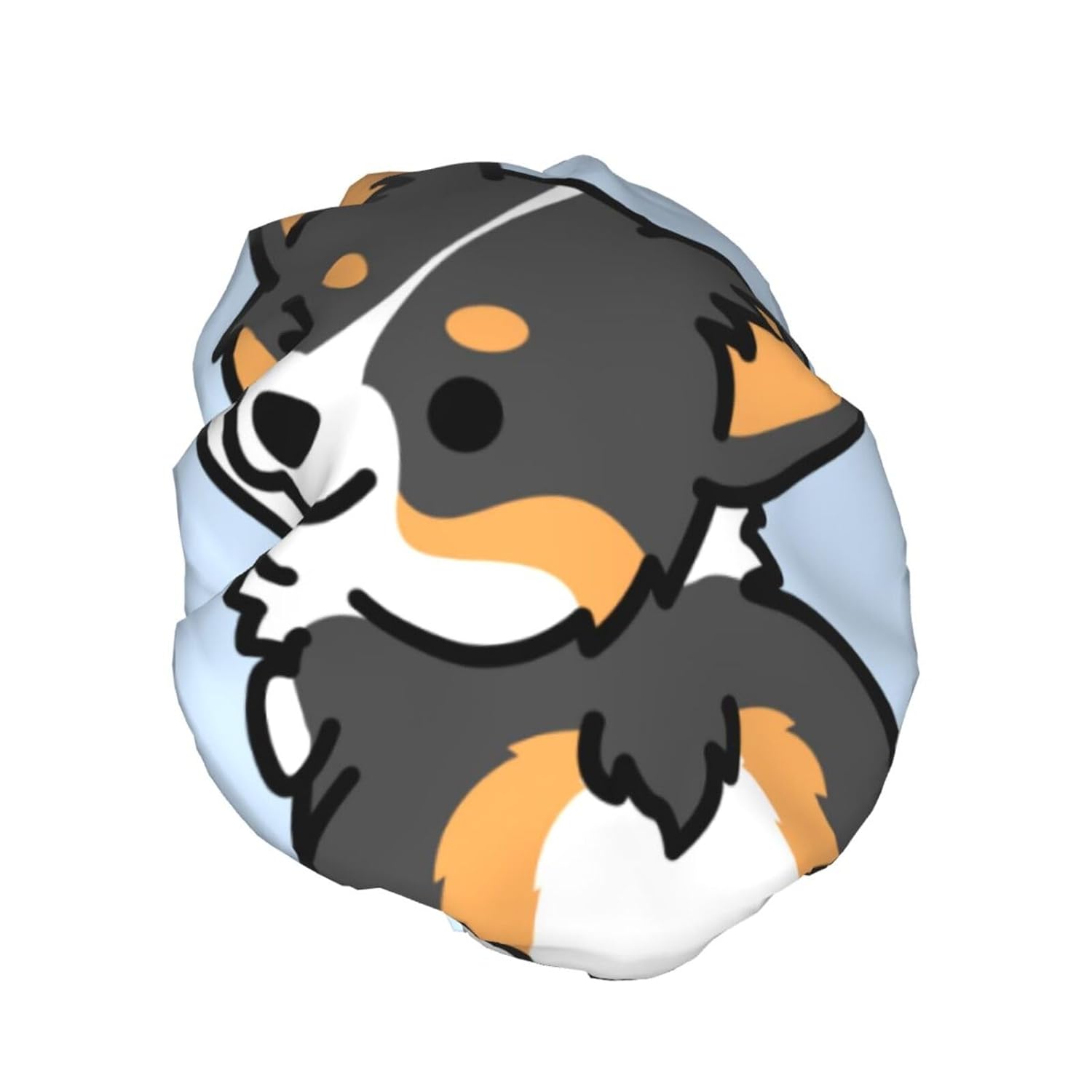 Gorro de ducha lindo corgi tricolor perro gorra de baño diseñada para mujeres impermeable doble capa