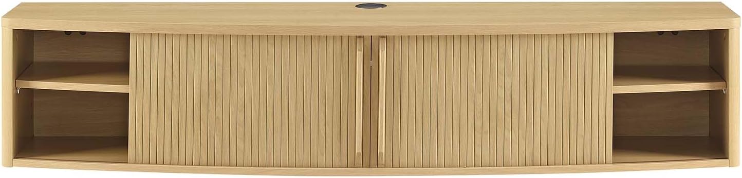 Modway Resonance – Mueble para TV de pared (60 pulgadas), color roble
