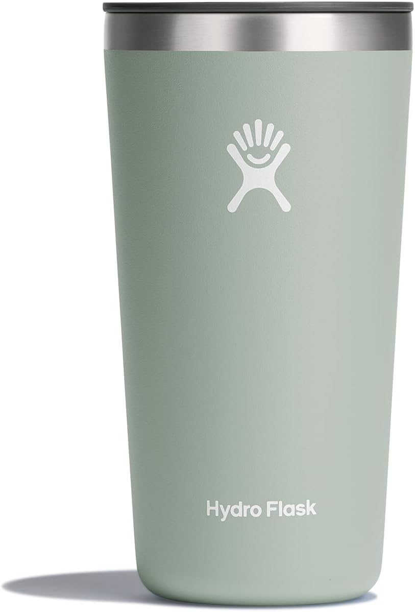 Hydro Flask Vaso de acero inoxidable con tapa y aislamiento al vacío de doble pared