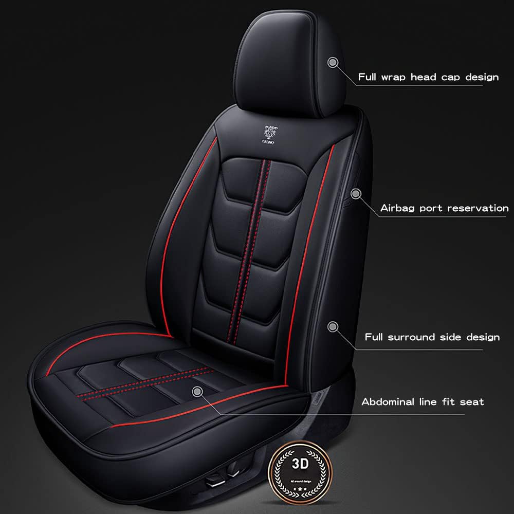 Zilituer Fundas de asiento de automóvil para Chrysler 300 2005-2023, funda de cojín impermeable de piel sintética, accesorios para el interior del