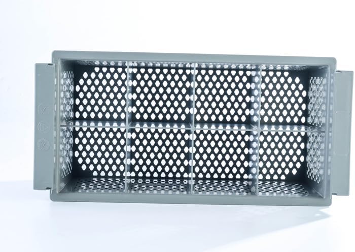 benbigbee Organizador de 8 compartimentos para cubiertos de plástico, organizador de almacenamiento para encimera de cocina, capacidad para tenedor,