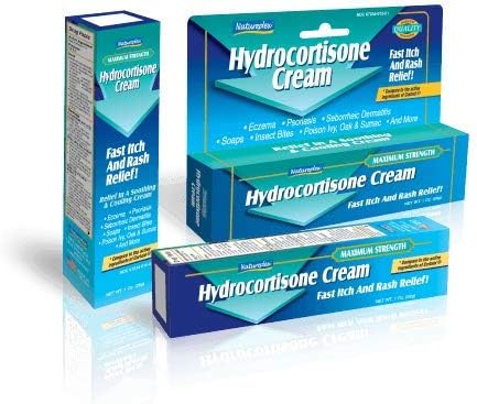 Crema de hidrocortisona para aliviar la picazón y las erupciones rápidas, paquete de 6