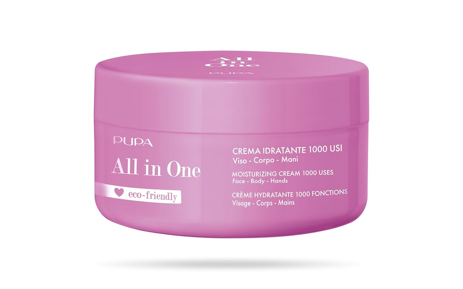 PUPA Milano – Crema hidratante todo en uno con ácido hialurónico, refuerzo de hidratación de la piel, ofrece un aspecto suave y firme, hidratante