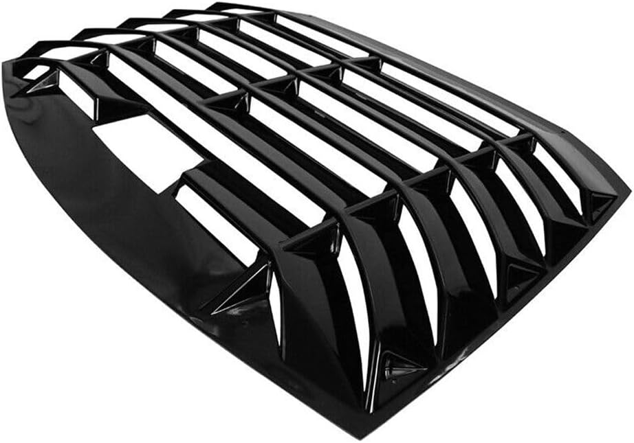 ZR FRS – Cubierta de rejilla para ventana trasera, color negro, ABS, plástico, acrilonitrilo butadieno estireno