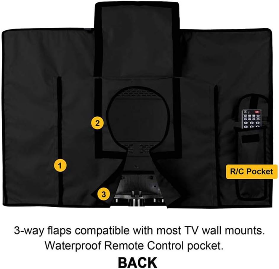 Funda de TV para exteriores de 28 a 32 pulgadas, con cubierta inferior, 600D resistente al agua y al polvo, se adapta mejor a tu televisor