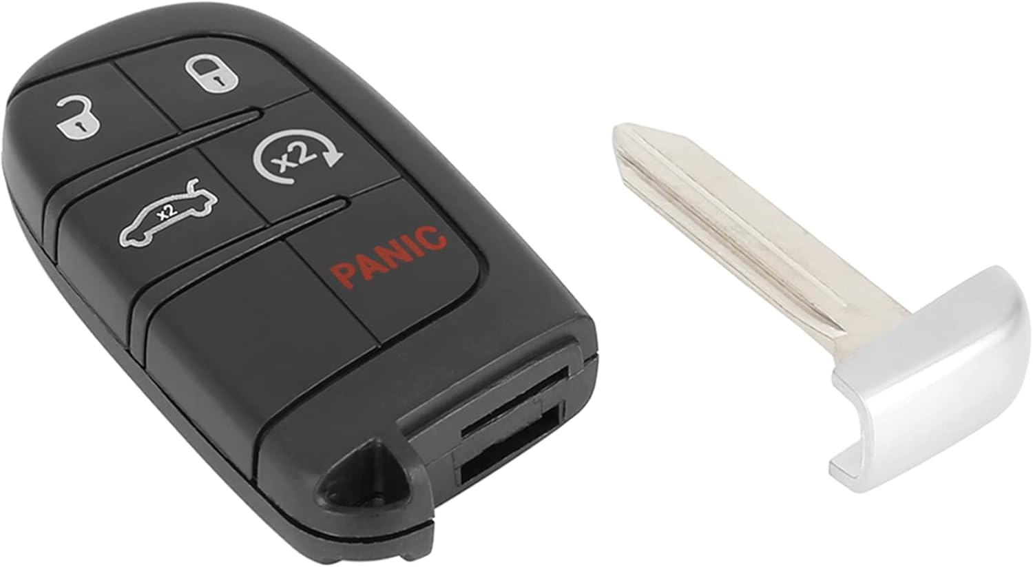 X AUTOHAUX 2 piezas de repuesto para llavero de automóvil para Dodge Journey 2012-2016 Dart 2013-2016 Challenger 2012-2014 Durango 2012-2014 Charger
