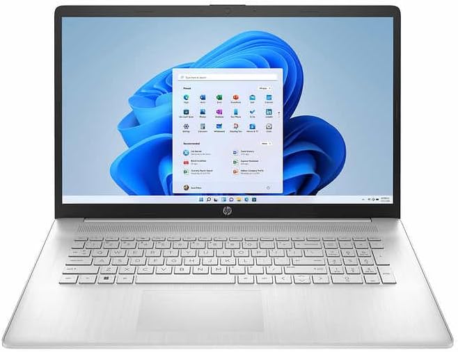 HP Laptop con pantalla táctil de 17.3 pulgadas, AMD Ryzen 5 7530U (hasta 4.5 GHz), 32 GB de RAM, SSD PCIe de 2 TB, cámara web, HDMI, WiFi, USB-A y