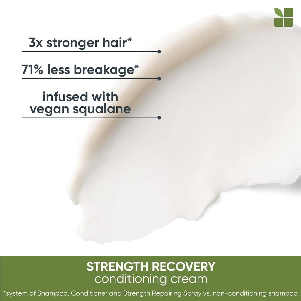 Biolage Crema acondicionador de recuperación de fuerza  Acondicionador profundo reparador del cabello  Hidrata, añade suavidad y fortalece  Para