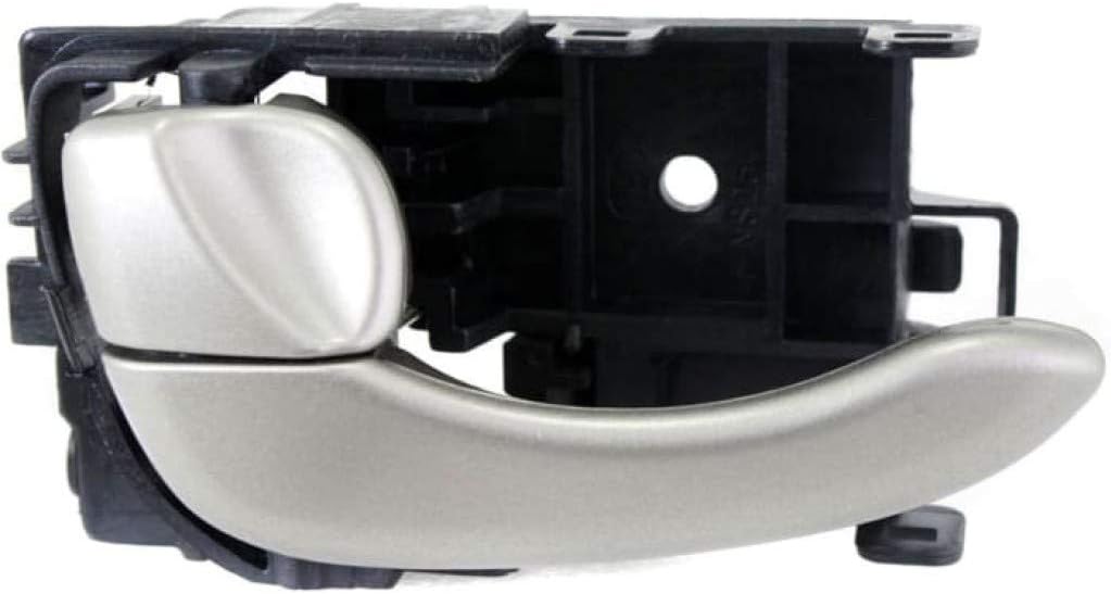 KarParts360 Para Nissan Maxima Manija De Puerta Interior Delantera O Trasera, Lado Del Conductor Pintado Plata 2002 2003  Con Botón De Bloqueo De