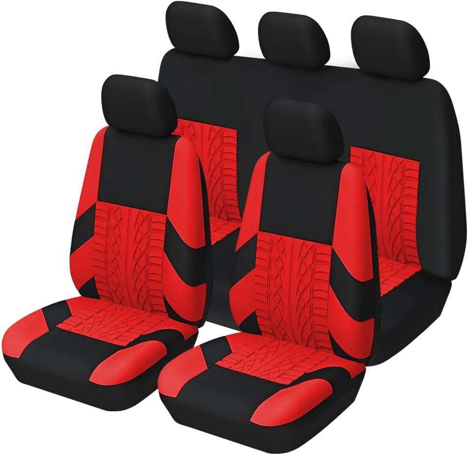 Moly Magnolia Juego completo de fundas de asiento de automóvil, antideslizantes, divididas y transpirables, impermeables, de poliéster, accesorios