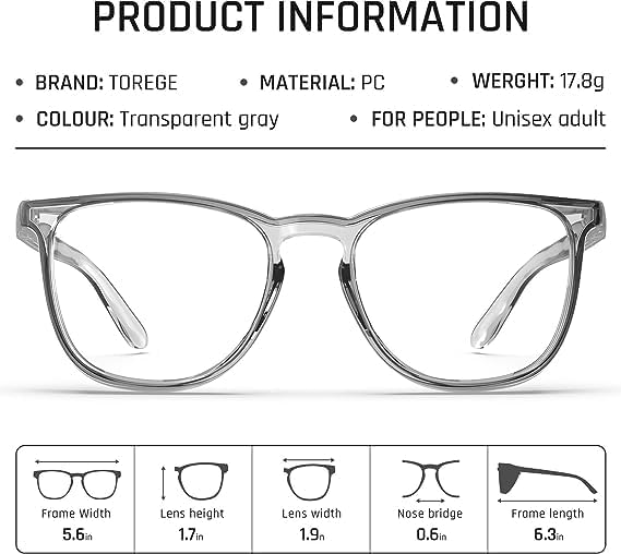TOREGE Gafas de seguridad transparentes, bonitas gafas de seguridad para mujeres, gafas protectoras para los ojos con lente de luz antivaho y