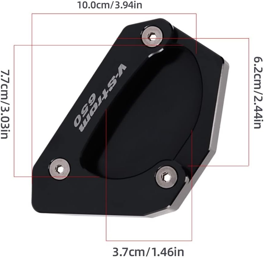 Motorcycle Side Bracket for Su&zu&ki DL650 V-Strom 650 VStrom DL 650 2004-2020 2018 2019 Motorcycle Kickstand Side Stand Vergroter Plaat Extension