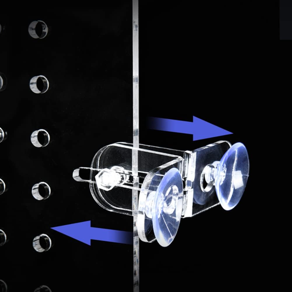 Gigicloud Divisor de acrílico transparente con ventosa para peceras, accesorios de acuario diseñado para bricolaje, transparente, fácil de doblar,