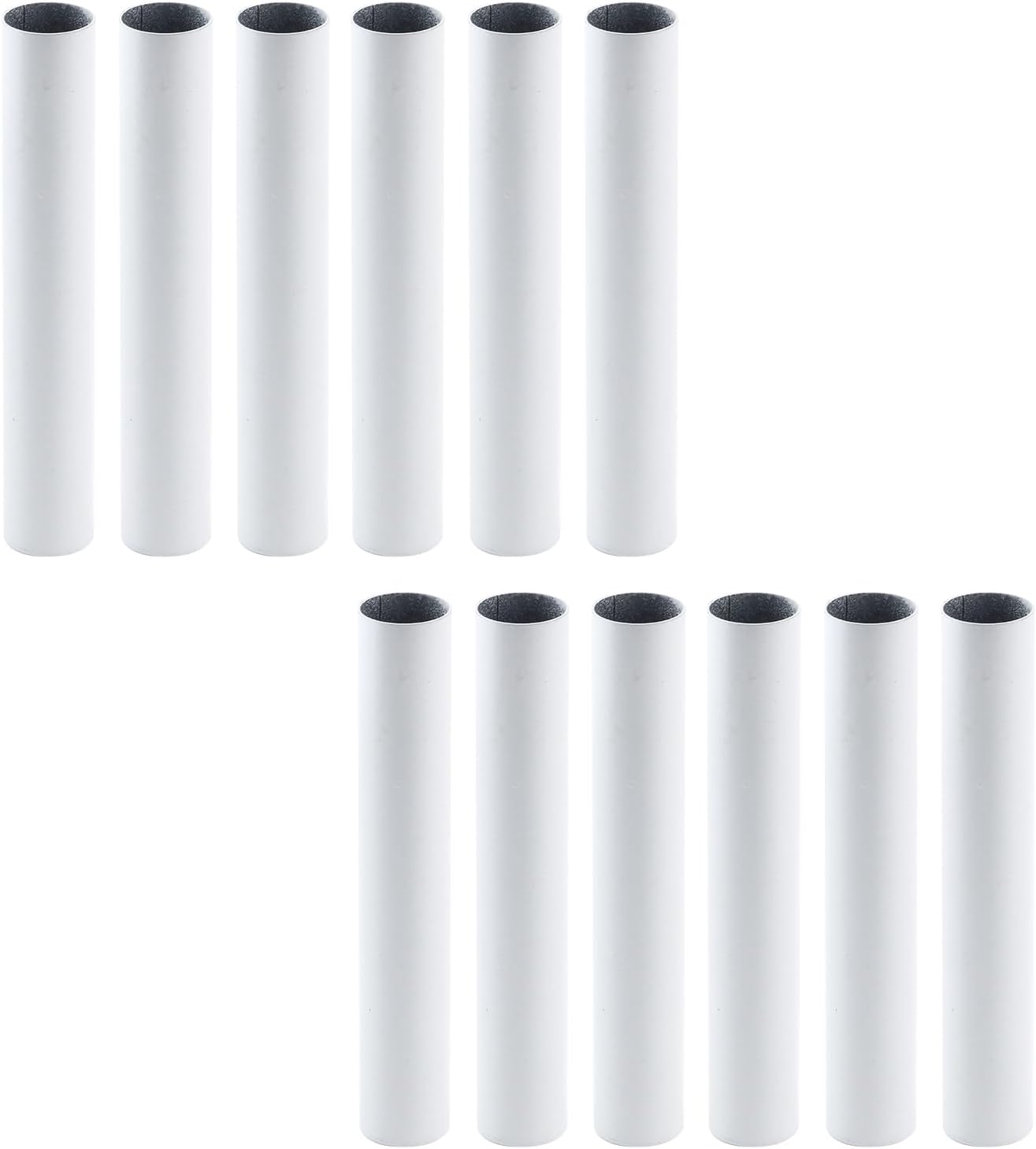 Fundas para velas de candelabro, fundas blancas para velas, fundas de 4 pulgadas, piezas de repuesto de candelabros de metal, 12 unidades