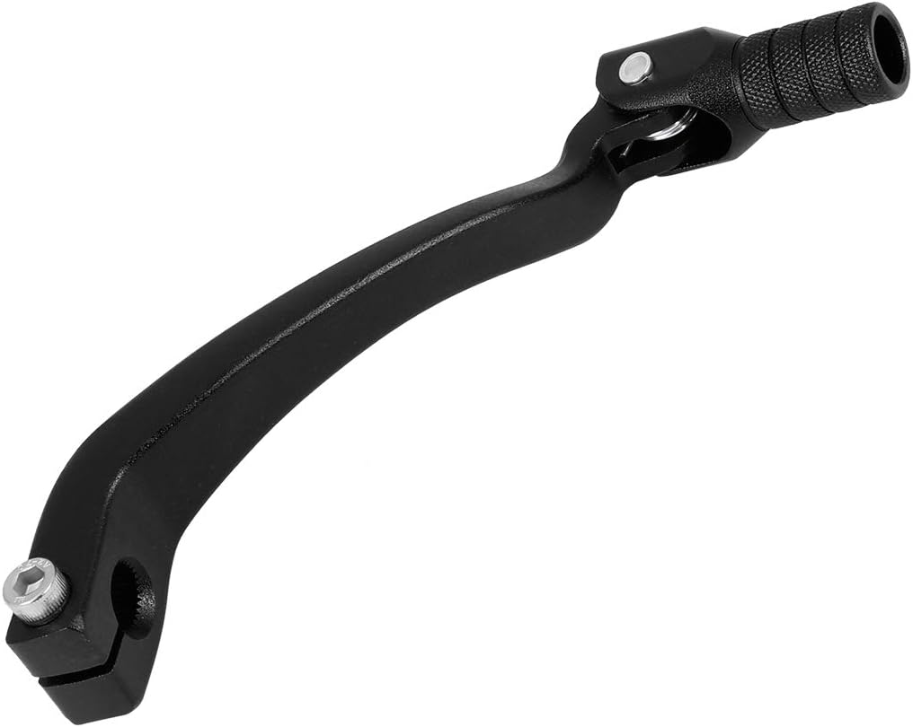 Palanca de cambios plegable de la motocicleta de la aleación de aluminio de 0,39 pulgadas negro
