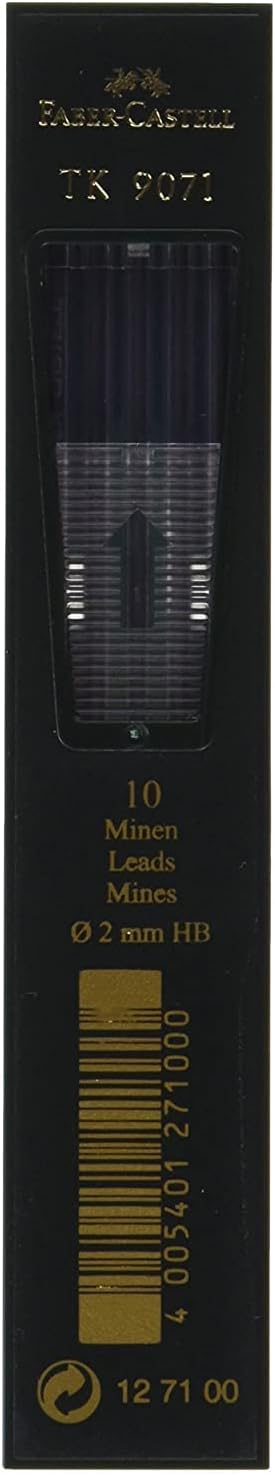 Faber-Castell Cables de 0.079 in para lápiz de embrague TK9071 HB