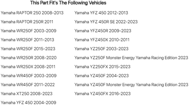 Tusk Paquete de 5 filtros de aceite de primera línea para Yamaha YZ250F Monster Energy Yamaha Racing Edition 2023
