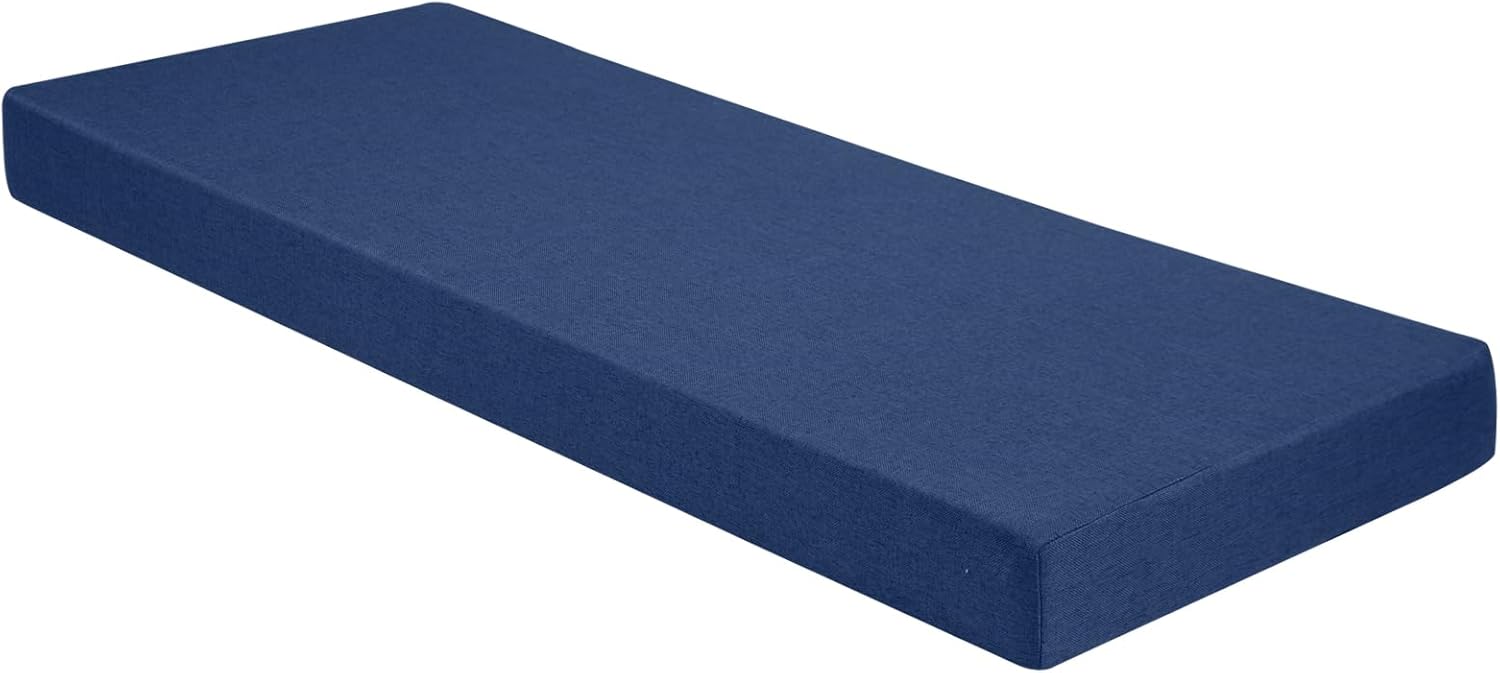 ROFIELTY Cojín de banco de 47 pulgadas, cojines de banco duraderos para muebles de interior, cojines de asiento antideslizantes para ventana de