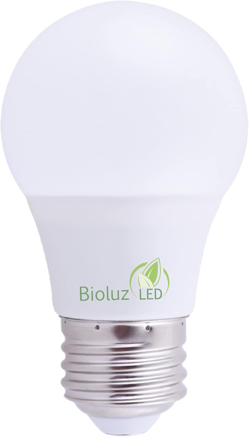 Bioluz LED Bombillas A15 de luz blanca suave 3000 K regulables A15 60 vatios bombillas LED (8 vatios) paquete de 10