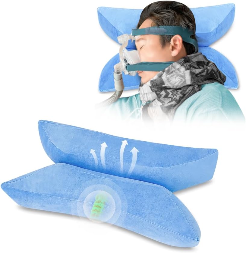 Almohada CPAP para personas que duermen de lado, almohada para máscaras CPAP, usuarios de estómago, CPAP para dormir de lado, almohadas nasales,