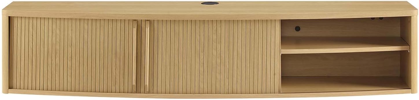 Modway Resonance – Mueble para TV de pared (60 pulgadas), color roble