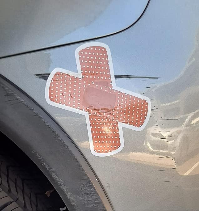 STICKY DUDE – Pegatinas divertidas para abolladuras de coche, 5 pulgadas – Adhesivo para parachoques de coche, camión, laptop, casco, pared,