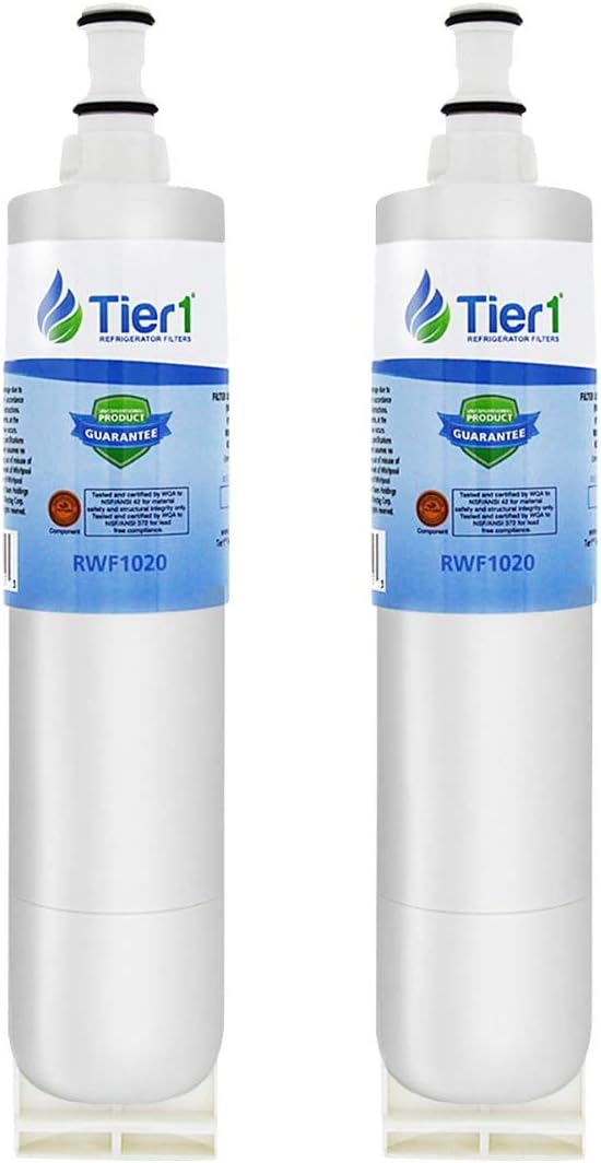 Tier1 Filtro de agua para refrigerador 4396508, paquete de 2  Reemplazo para Whirlpool 4396508, 4396510, 4392857, NLC240V, Kenmore 46-9010, Filter