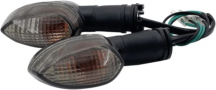 Indicadores de giro para motocicleta, luz ámbar, lámpara intermitente LED para motocicleta, compatible con Yamaha FZ1 FZ6 FZ1000 FZ600 R6 R1, lente