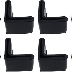 RLECS 8 almohadillas triangulares de hierro en forma de L para muebles angulares de acero para muebles, almohadilla antideslizante, soporte de goma RLECS 8 almohadillas triangulares de hierro en forma de L para muebles angulares de acero para muebles, almohadilla antideslizante, soporte de goma
