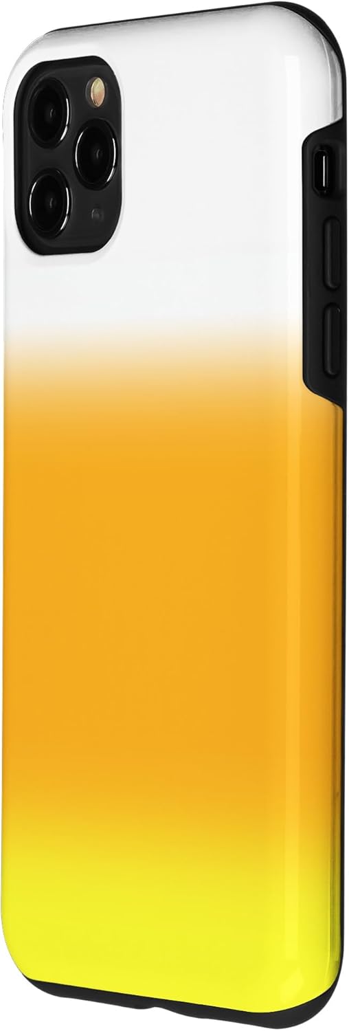Funda para iPhone 11 Pro Max Halloween Candy Corn Gradient Naranja Amarillo Blanco