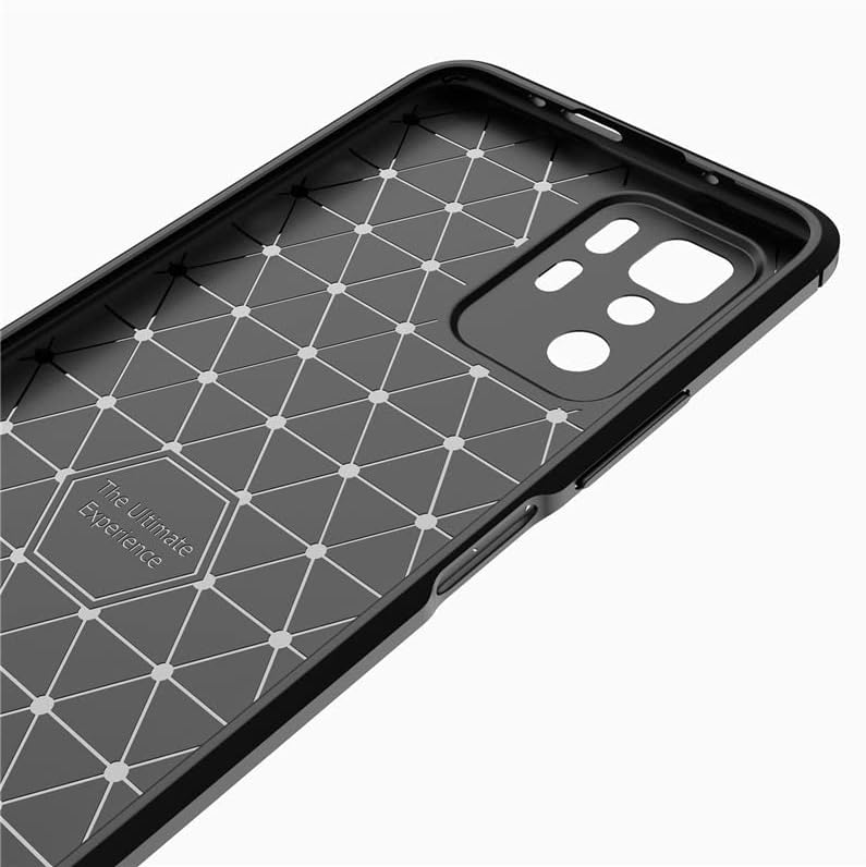 Compatible con Xiaomi Poco X3 GT Fibra de carbono TPU suave línea cepillada teléfono básico cubierta trasera (azul)