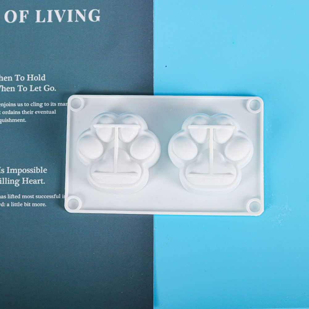 LEVOSTORE – Moldes de resina de garra para gato, molde de fundición de resina para hacer velas y hacer hornear, cera de jabón, pastel, mousse de