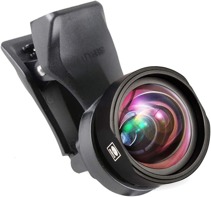 Sirui SU18WAK+MSC-06 SIRUI – Lente auxiliar para cámara de teléfono móvil de 0.715 pulgadas, versión mejorada, color negro, con adaptador de clip
